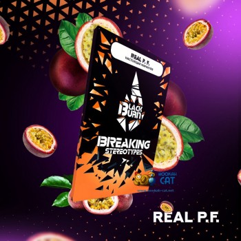 Заказать кальянный табак BlackBurn Real P.F. (БлэкБерн Маракуйя) 100г онлайн с доставкой всей России